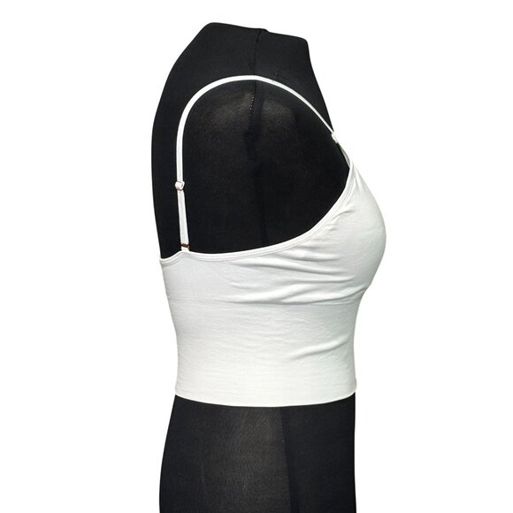 Set Of 3 Marilyn Monroe Camisole Tops Adjustable Straps Size L White Black Gray - Picture 3 of 16